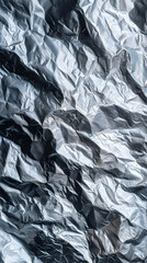 crumpled aluminum foil background