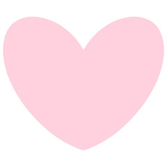 pink heart isolated on white background