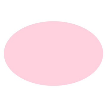 Illustration of a pink oval 