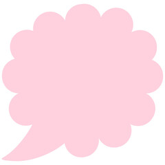 pink speech bubble