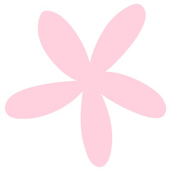 pink flower isolated on white background