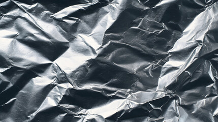 crumpled aluminum foil background