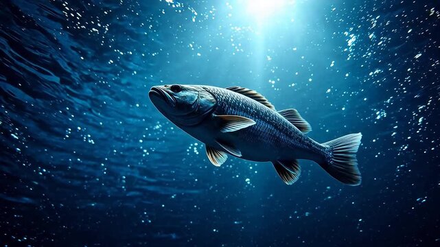 Large fish swimming underwater