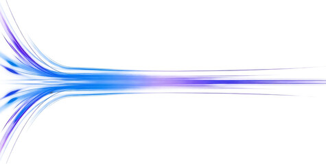 Abstract digital artwork with flowing blue and purple curved lines on a white background. Dynamic, gradient, and modern design for decorative or creative use.