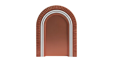 Modern Archway with Copper and White Layers
