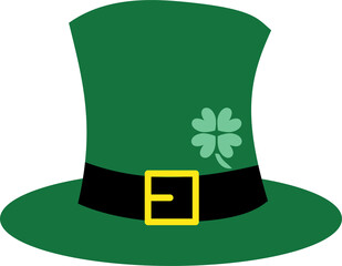 St Patricks Day Hat, Leprechaun Hat Illustration for St. Patrick's Day