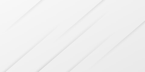 Fototapeta premium Minimal abstract white background with diagonal lines and soft gradient shadows. eps10