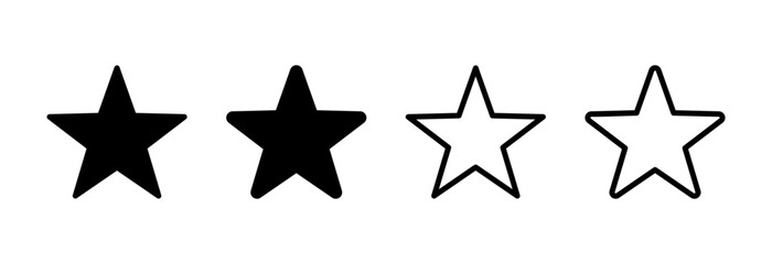 Obraz premium Star Icon vector illustration. rating sign and symbol. favourite star icon