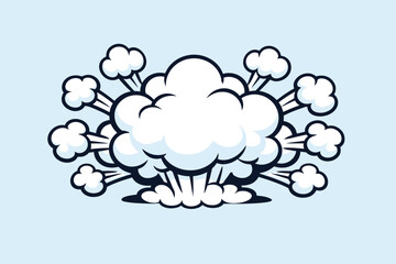Cartoon Explosive Smoke Cloud Effect Design © MORIUM JANNAT