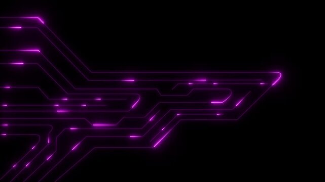 Digital neon HUD futuristic background. Future technology interface data sci-fi display screen. Digital hud graphic for information call box bars, Technology HUD template. Frame HUD Animation.