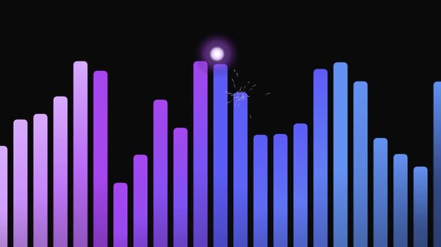 Gradient Equalizer Spectrum Bars Motion Graphic