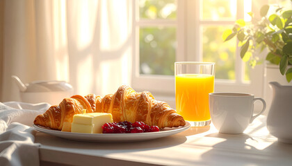 Elegant Breakfast Still Life