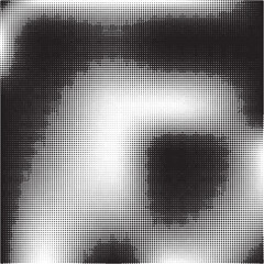 Abstract black and white halftone dot pattern background, grunge texture vector for wallpaper, print, apparel, and graphic design, EPS 10