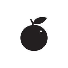 Orange icon silhouette vector design art illustration