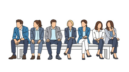 Fototapeta premium Diverse group of businesspeople.