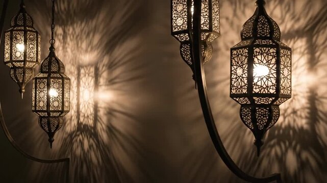 Enchanting Lanterns - A Dance of Light and Shadow in Interior Design.