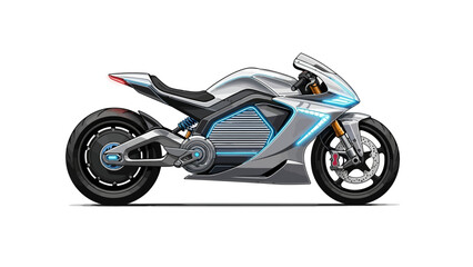 Obraz premium Electric Motorcycle Bike Design.