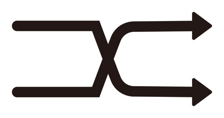 シャッフル再生のアイコン