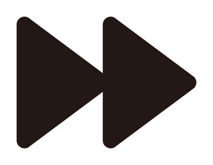 早送りの黒アイコン