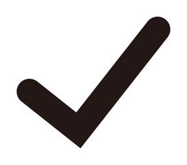 チェックマークのシンプルアイコン