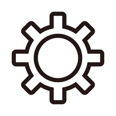 環境設定の線画アイコン