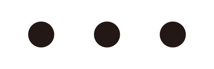 3点リーダー（3点連打）のアイコン