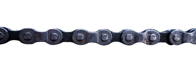 bicycle chain isolated on white background