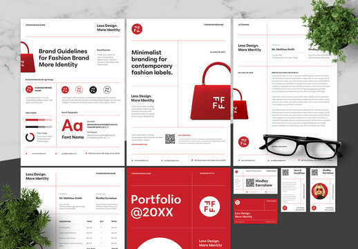 Red And Black Brand Guidelines Fashion