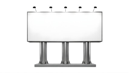 Fototapeta premium A sleek, modern podium with multiple microphones on a transparent background for presentations