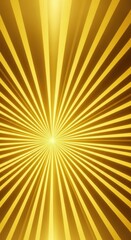 Fototapeta premium Luxurious golden sunburst pattern radiating abstract light rays. Shiny metallic background for celebrations or awards design, shimmer, shiny, surface