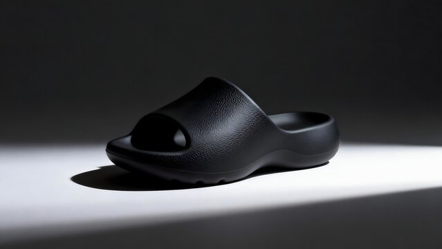 Black Foam Slide Sandal