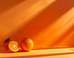orange background