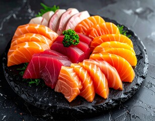 sushi on a plate