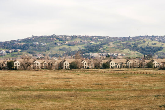 El Dorado Hills California Suburban Homes with Rolling Foothills