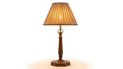 Classic Table Lamp with Wooden Base.