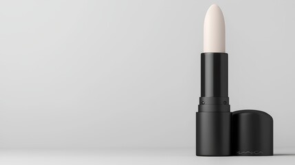 Obraz premium Matte finish concealer stick against neutral gray, simple yet effective composition