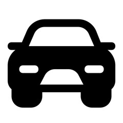 Obraz premium car made of black lines isolated on a white background