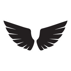 Fototapeta premium Angel Wings Symbol Logo Design