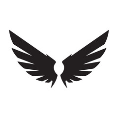 Obraz premium Angel Wings Symbol Logo Design