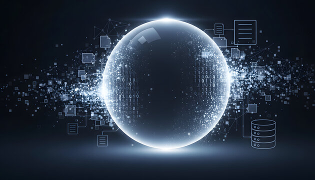 Visual representation of nothingness zero value or a void state