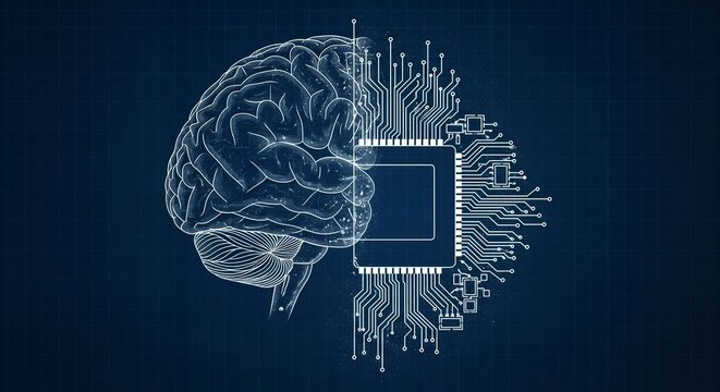 Neurotech Brain with Circuitry