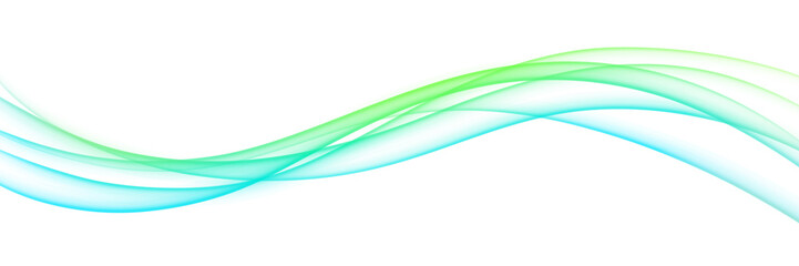 Smooth lime and teal light trails for sustainable energy concept