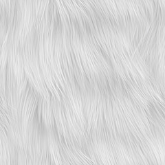 Obraz premium Seamless short white fur texture with soft realistic hair strands