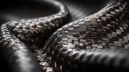 Glossy Black Carbon Fiber Texture / 光沢のあるブラックカーボンファイバーの質感3