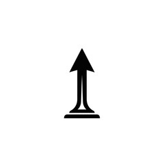 Upward Arrow Icon Symbolizing Growth, Progress, and Success