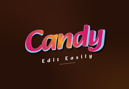 Colorful Candy Text Effect Style