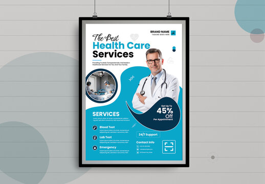 Modern Health Care Poster Template