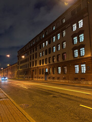 Night view of Shpalernaya Street, House of Pre-trial detention 1875