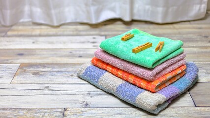 ランドリー　洗濯物　コピースペース