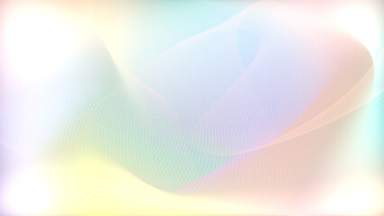 Soft Pastel Gradient Abstract Background in Holographic Colors